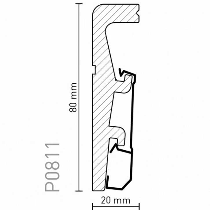 Listwa przypodłogowa P0811 Arbiton