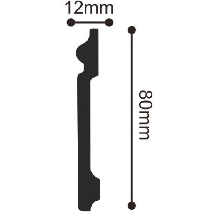 Listwa przypodłogowa UHD01/80 TM Solid