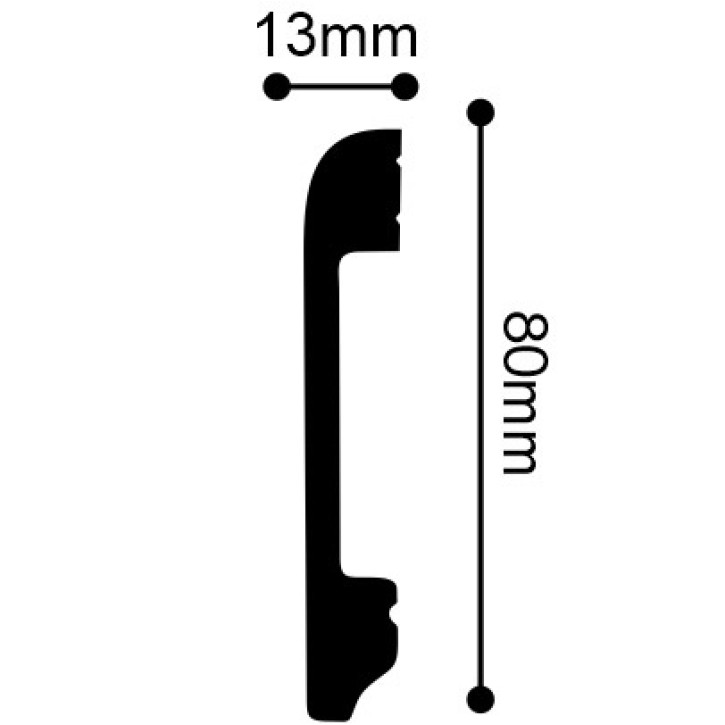Listwa przypodłogowa UHD05/80 TM Solid