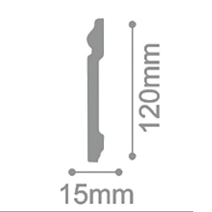 Listwa przypodłogowa UHD04/120 TM Solid