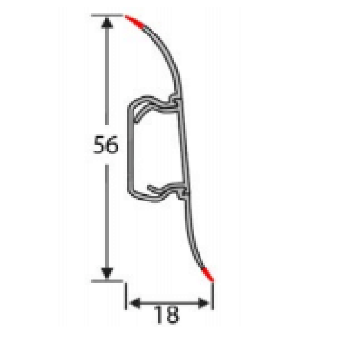Listwa przypodłogowa 63 - ПЛГ-0063 TIS