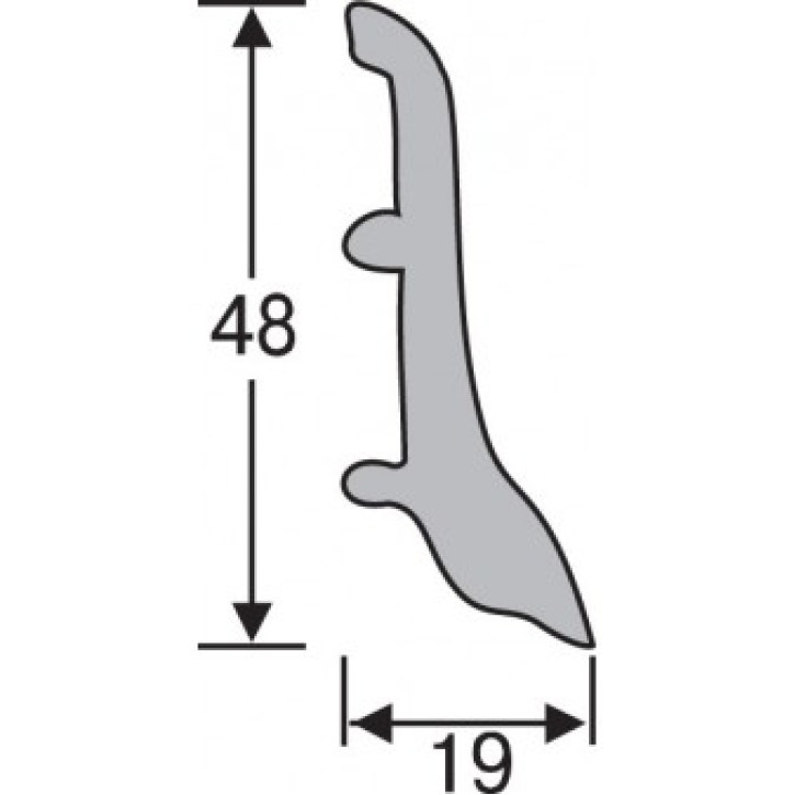 Listwa przypodłogowa 54 - ПЛГЕ-0054 TIS
