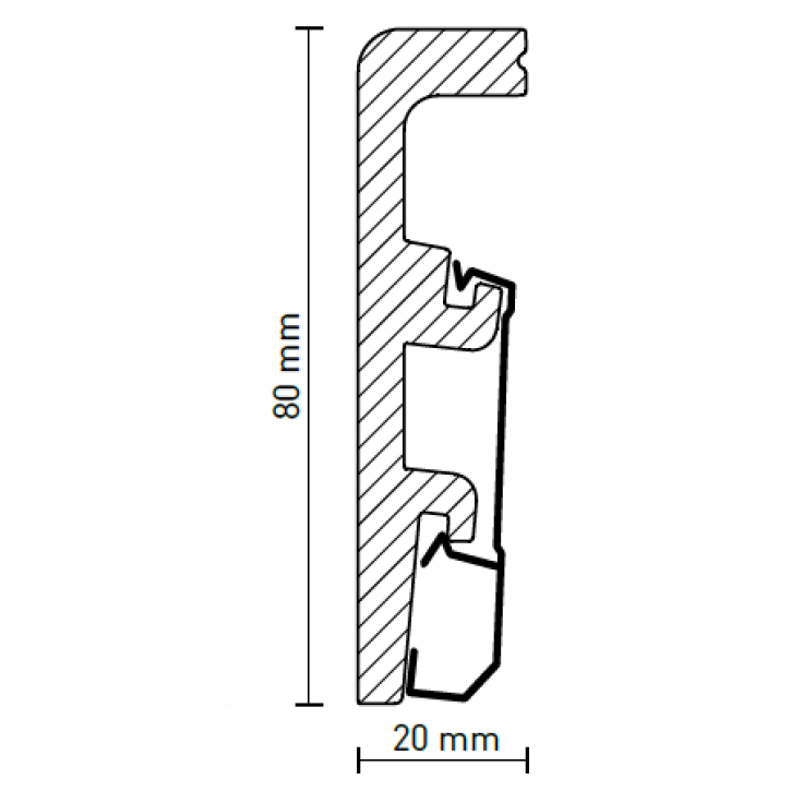Listwa przypodłogowa P0810 Arbiton
