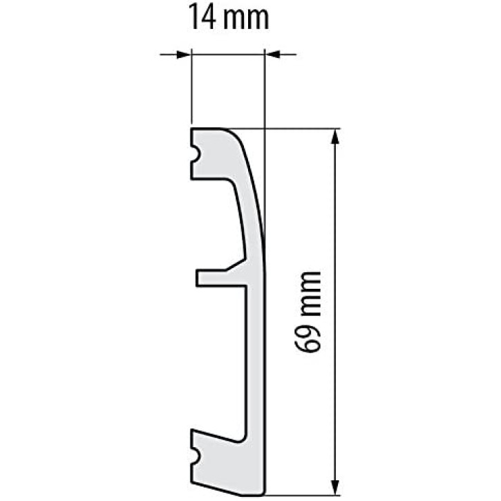 Listwa przypodłogowa W-LS-LPC-06-101-200 Cezar