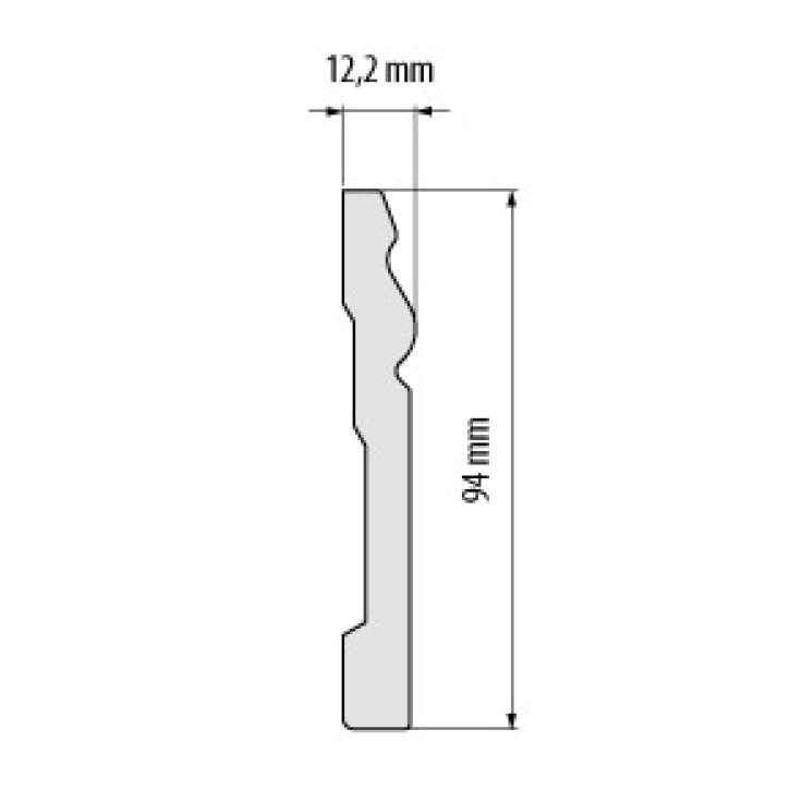 Listwa przypodłogowa W-LS-LPC-08-101-200 Cezar