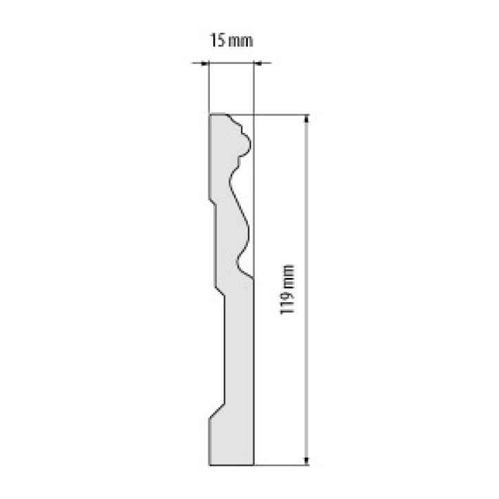 Listwa przypodłogowa W-LS-LPC-09-101-200 Cezar