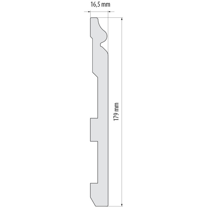 Listwa przypodłogowa W-LS-LPC-33-101-244 Cezar