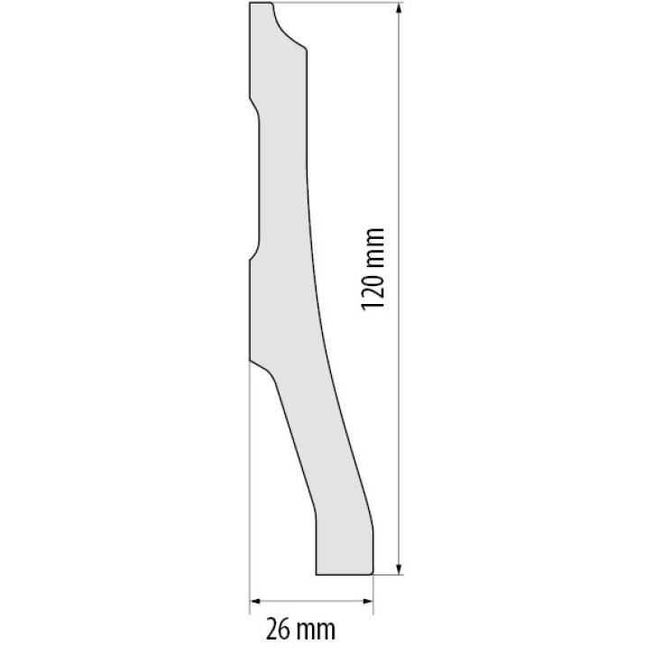 Listwa przypodłogowa W-LS-LPC-34-101-244 Cezar