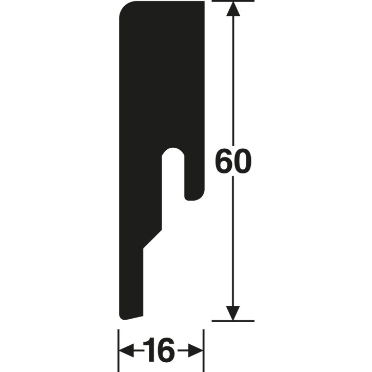 Listwa przypodłogowa F01CT60 Wineo