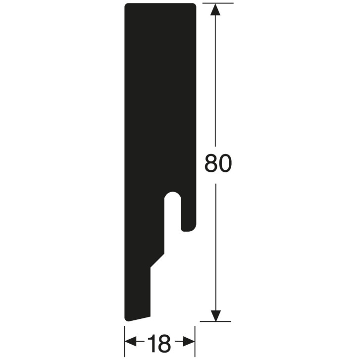 Listwa przypodłogowa F01CS80 Wineo