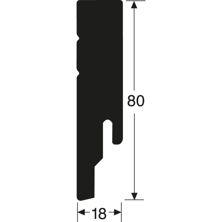 Listwa przypodłogowa F01DS80 Wineo