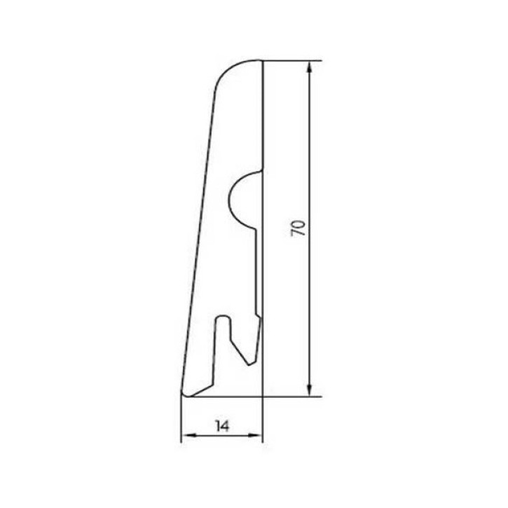 Listwa przypodłogowa P050284 Pedross