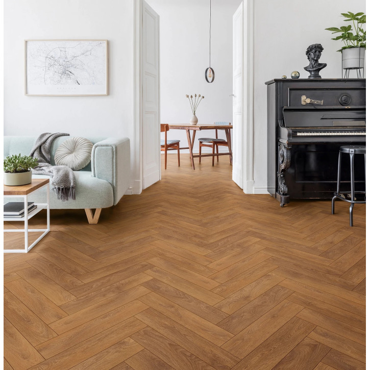 Panele laminowane 8HB8573X Krono Original Herringbone 8 Dąb Harlech