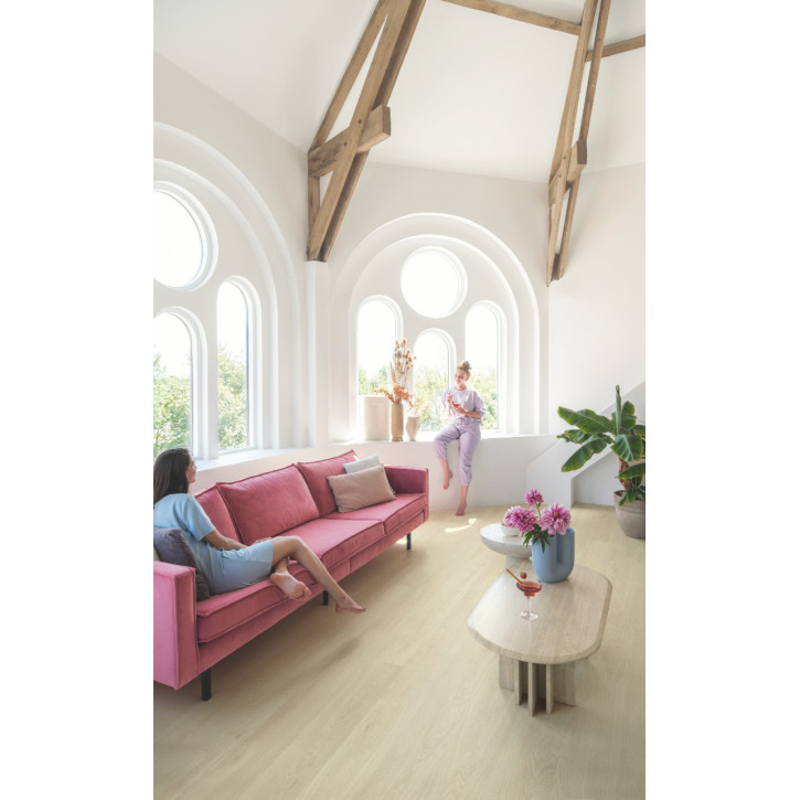 Panele winylowe AVMPU40080 Quick-Step Bloom Dąb morska bryza bezowy