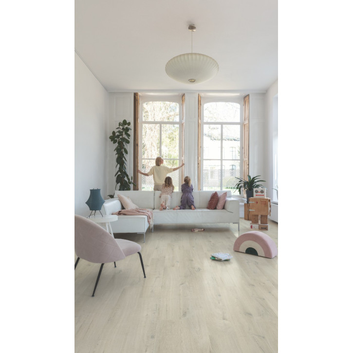 Panele winylowe AVMPU40200 Quick-Step Bloom Dąb bawelniany bialo-rumiany