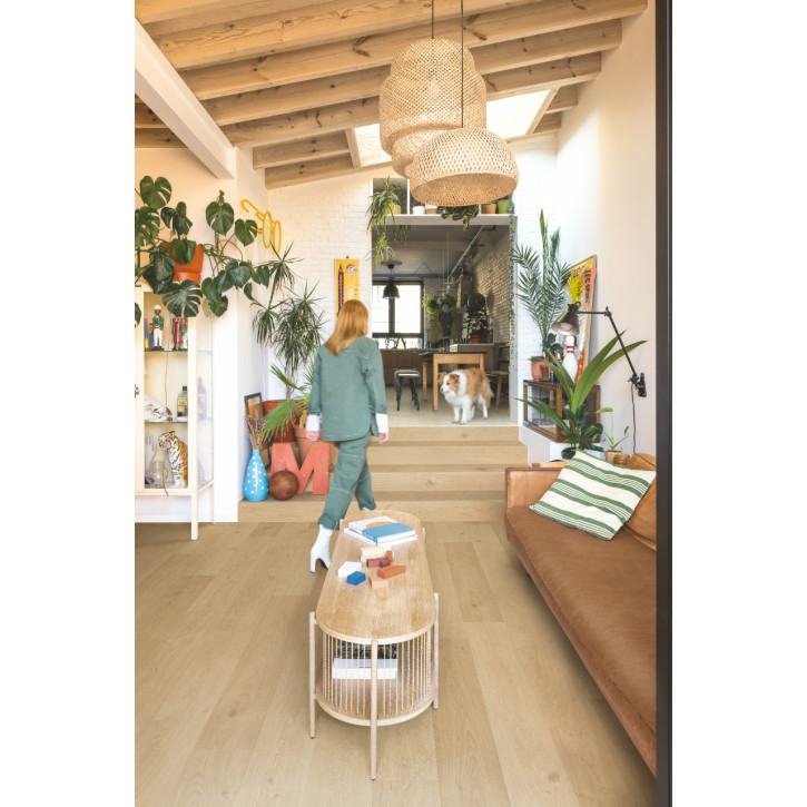 Panele winylowe AVSPU40321 Quick-Step Blos Dąb coast bezowy