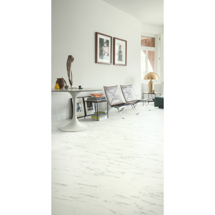 Panele winylowe AVSTT40136 Quick-Step Marmur Carrara biel
