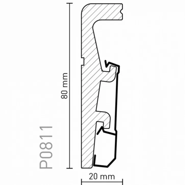 Listwa przypodłogowa P0811 Arbiton
