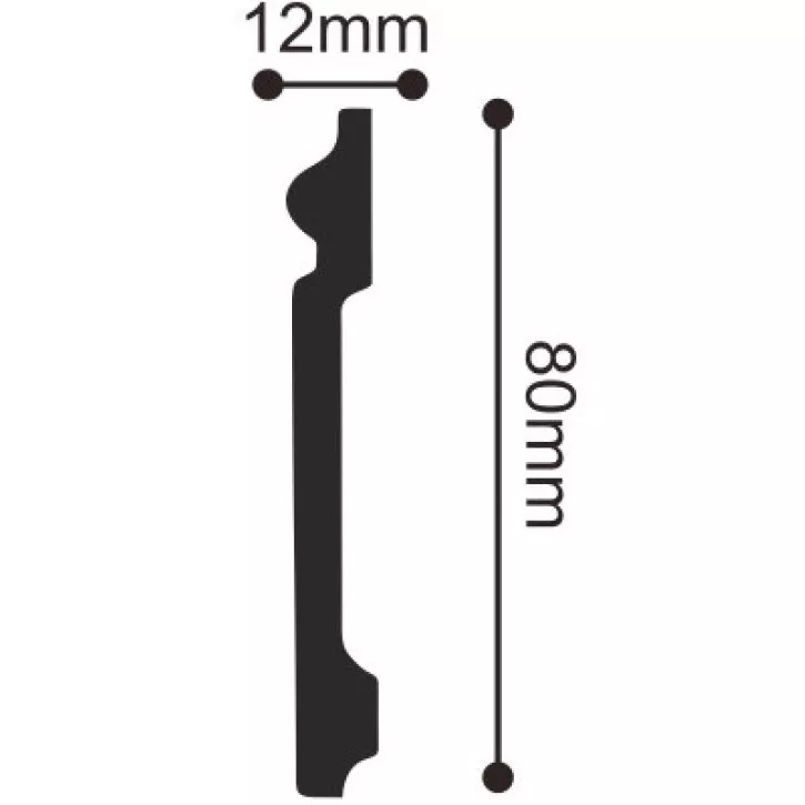 Listwa przypodłogowa UHD01/80 TM Solid
