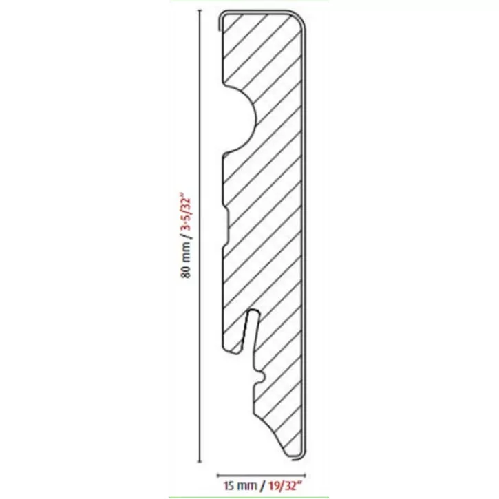 Listwa przypodłogowa FREI071 551617 Neuhofer Holz