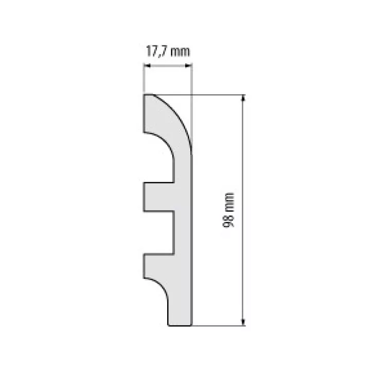 Listwa przypodłogowa W-LS-LPC-19-101-200 Cezar