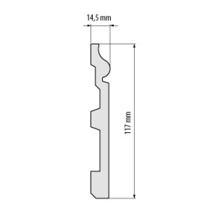 Listwa przypodłogowa W-LS-LPC-22-101-200 Cezar