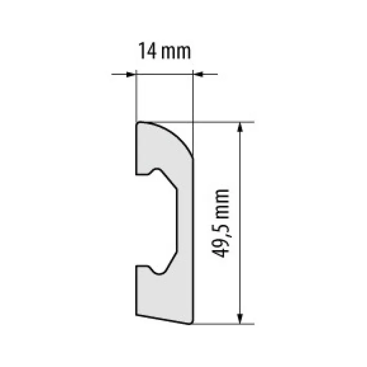 Listwa przypodłogowa W-LS-LPC-04-101-200 Cezar
