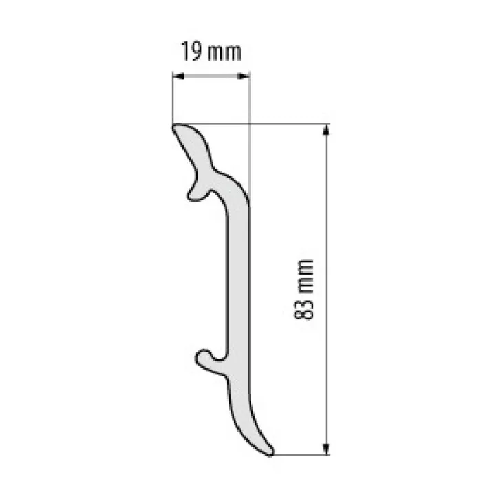 Listwa przypodłogowa W-LS-LPC-16-101-244 Cezar