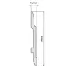Listwa przypodłogowa W-LS-LPC-25-101-200 Cezar