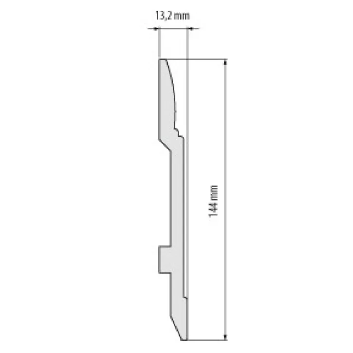 Listwa przypodłogowa W-LS-LPC-25-101-200 Cezar