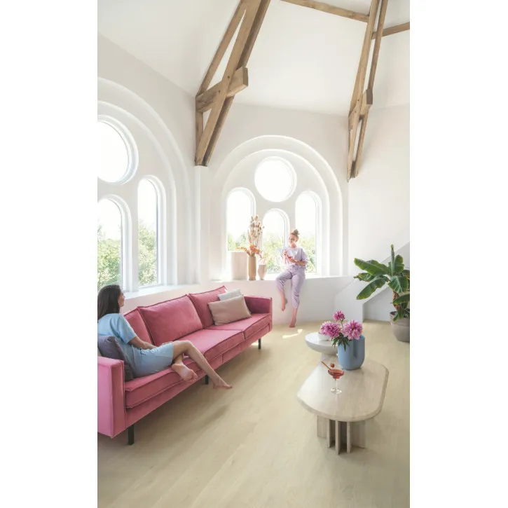 Panele winylowe AVMPU40080 Quick-Step Bloom Dąb morska bryza bezowy